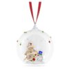 Addobbo a forma di palla con albero e pupazzo di neve “Holiday Cheers”