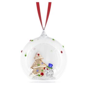 Addobbo a forma di palla con albero e pupazzo di neve “Holiday Cheers”