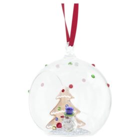 Addobbo a forma di palla con albero e pupazzo di neve “Holiday Cheers”