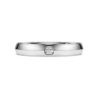 Anello a fascia Eternity con diamanti sintetici 0,05 carati in totale, forma rotonda, oro bianco 14K Anello a fascia Eternity con diamanti sintetici 0,05 carati in totale, forma rotonda, oro bianco 14K