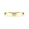Anello a fascia Eternity con diamanti sintetici 0,05 carati in totale, forma rotonda, oro giallo 14K Anello a fascia Eternity con diamanti sintetici 0,05 carati in totale, forma rotonda, oro giallo 14K