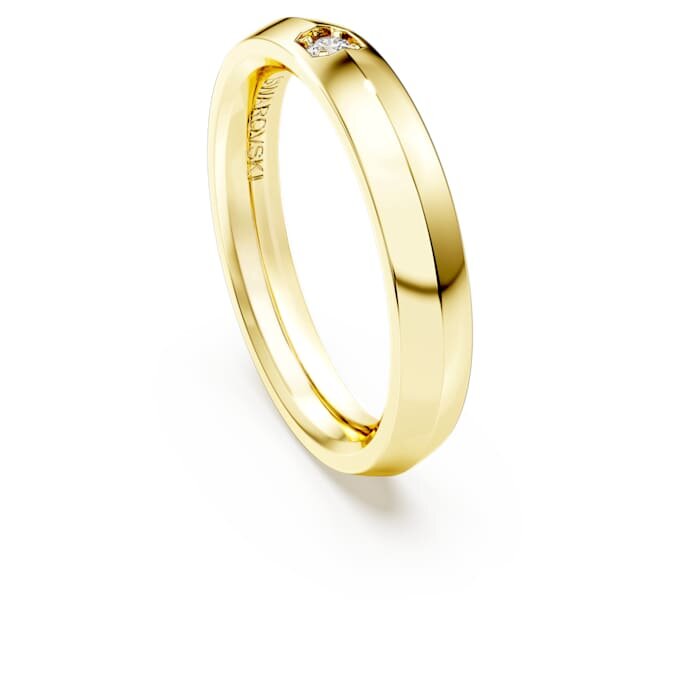 Anello a fascia Eternity con diamanti sintetici 0,05 carati in totale, forma rotonda, oro giallo 14K Anello a fascia Eternity con diamanti sintetici 0,05 carati in totale, forma rotonda, oro giallo 14K