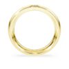 Anello a fascia Eternity con diamanti sintetici 0,05 carati in totale, forma rotonda, oro giallo 14K Anello a fascia Eternity con diamanti sintetici 0,05 carati in totale, forma rotonda, oro giallo 14K
