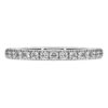 Anello a fascia Eternity con diamanti sintetici 0,4 ct in totale, forma rotonda, argento sterling Anello a fascia Eternity con diamanti sintetici 0,4 ct in totale, forma rotonda, argento sterling