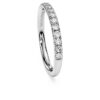 Anello a fascia Eternity con diamanti sintetici 0,4 ct in totale, forma rotonda, argento sterling Anello a fascia Eternity con diamanti sintetici 0,4 ct in totale, forma rotonda, argento sterling