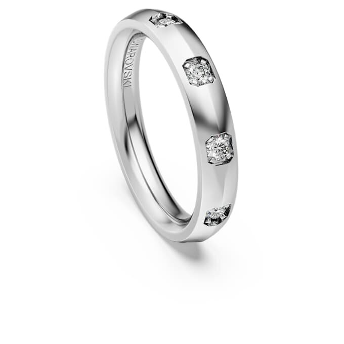 Anello a fascia Eternity con diamanti sintetici 0,5 carati in totale, forma rotonda, oro bianco 14K Anello a fascia Eternity con diamanti sintetici 0,5 carati in totale, forma rotonda, oro bianco 14K