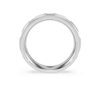 Anello a fascia Eternity con diamanti sintetici 0,5 carati in totale, forma rotonda, oro bianco 14K Anello a fascia Eternity con diamanti sintetici 0,5 carati in totale, forma rotonda, oro bianco 14K