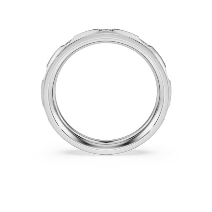 Anello a fascia Eternity con diamanti sintetici 0,5 carati in totale, forma rotonda, oro bianco 14K Anello a fascia Eternity con diamanti sintetici 0,5 carati in totale, forma rotonda, oro bianco 14K