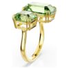 Anello aperto Millenia con taglio ottagonale, verde, placcato oro Anello aperto Millenia con taglio ottagonale, verde, placcato oro
