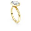 Anello con castone ottagonale, diamanti sintetici 3,0 Ct in totale, forma ottagonale, oro giallo 14K Anello con castone ottagonale, diamanti sintetici 3,0 Ct in totale, forma ottagonale, oro giallo 14K