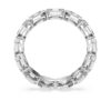 Anello con fascia ottagonale, diamanti sintetici 2,4 carati in totale, forma ottagonale, oro bianco 14K Anello con fascia ottagonale, diamanti sintetici 2,4 carati in totale, forma ottagonale, oro bianco 14K