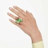 Anello con motivo Idyllia multicolore, placcato in oro Anello con motivo Idyllia multicolore, placcato in oro