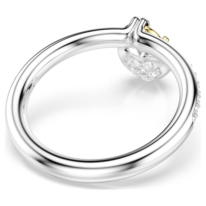 Anello con motivo Idyllia, tagli misti, cuore, rosa, finitura in metalli misti Anello con motivo Idyllia, tagli misti, cuore, rosa, finitura in metalli misti