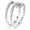 Anello con motivo Idyllia, tagli misti, freccia, bianco, placcato in rodio Anello con motivo Idyllia, tagli misti, freccia, bianco, placcato in rodio