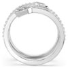 Anello con motivo Idyllia, tagli misti, freccia, bianco, placcato in rodio Anello con motivo Idyllia, tagli misti, freccia, bianco, placcato in rodio