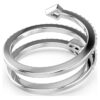 Anello con motivo Idyllia, tagli misti, freccia, bianco, placcato in rodio Anello con motivo Idyllia, tagli misti, freccia, bianco, placcato in rodio