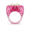 Anello da cocktail Dulcis con taglio a cuore, pavé, cuore, rosa Anello da cocktail Dulcis con taglio a cuore, pavé, cuore, rosa