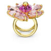 Anello da cocktail Idyllia Flower, rosa, placcato oro Anello da cocktail Idyllia Flower, rosa, placcato oro