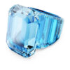 Anello da cocktail Lucent con taglio ottagonale, blu Anello da cocktail Lucent con taglio ottagonale, blu
