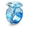 Anello da cocktail Lucent con taglio ottagonale, blu Anello da cocktail Lucent con taglio ottagonale, blu