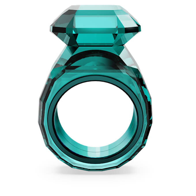 Anello da cocktail Lucent con taglio ottagonale, verde Anello da cocktail Lucent con taglio ottagonale, verde