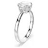 Anello da cocktail Stilla con taglio rotondo, bianco, finitura argento Anello da cocktail Stilla con taglio rotondo, bianco, finitura argento