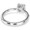 Anello da cocktail Stilla con taglio rotondo, bianco, finitura argento Anello da cocktail Stilla con taglio rotondo, bianco, finitura argento
