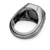Anello Dextera a forma ottagonale, taglio rotondo, nero, placcato in rutenio Anello Dextera a forma ottagonale, taglio rotondo, nero, placcato in rutenio
