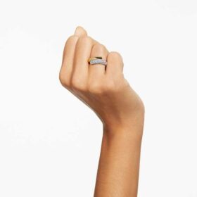 Anello Dextera bianco, placcato in oro