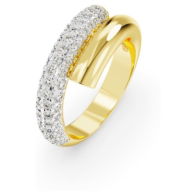 Anello Dextera bianco, placcato in oro Anello Dextera bianco, placcato in oro