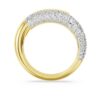 Anello Dextera bianco, placcato in oro Anello Dextera bianco, placcato in oro