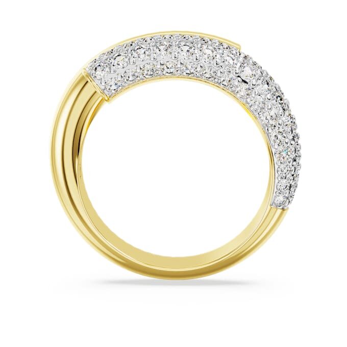 Anello Dextera bianco, placcato in oro Anello Dextera bianco, placcato in oro