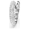 Anello Dextera bianco, placcato in rodio