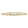 Anello Eternity con diamanti sintetici 0,2 ct totali, forma rotonda, oro giallo 14K Anello Eternity con diamanti sintetici 0,2 ct totali, forma rotonda, oro giallo 14K