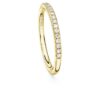 Anello Eternity con diamanti sintetici 0,2 ct totali, forma rotonda, oro giallo 14K Anello Eternity con diamanti sintetici 0,2 ct totali, forma rotonda, oro giallo 14K