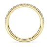 Anello Eternity con diamanti sintetici 0,4 carati in totale, forma rotonda, oro giallo 14K Anello Eternity con diamanti sintetici 0,4 carati in totale, forma rotonda, oro giallo 14K