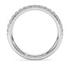 Anello Eternity con diamanti sintetici 0,4 Ct in totale, forma rotonda, oro bianco 14K Anello Eternity con diamanti sintetici 0,4 Ct in totale, forma rotonda, oro bianco 14K