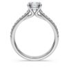 Anello Eternity Solitaire con diamanti sintetici da laboratorio 1,2 Ct in totale, forma rotonda, oro bianco 14K Anello Eternity Solitaire con diamanti sintetici da laboratorio 1,2 Ct in totale, forma rotonda, oro bianco 14K