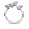 Anello Galaxy Bypass con diamanti sintetici da 1,25 carati in totale, forme miste, oro bianco 14K Anello Galaxy Bypass con diamanti sintetici da 1,25 carati in totale, forme miste, oro bianco 14K