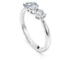 Anello Galaxy con diamanti sintetici 0,43 carati in totale, forme miste, argento sterling