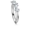 Anello Galaxy con diamanti sintetici da 1 Ct in totale, forme miste, oro bianco 14K Anello Galaxy con diamanti sintetici da 1 Ct in totale, forme miste, oro bianco 14K