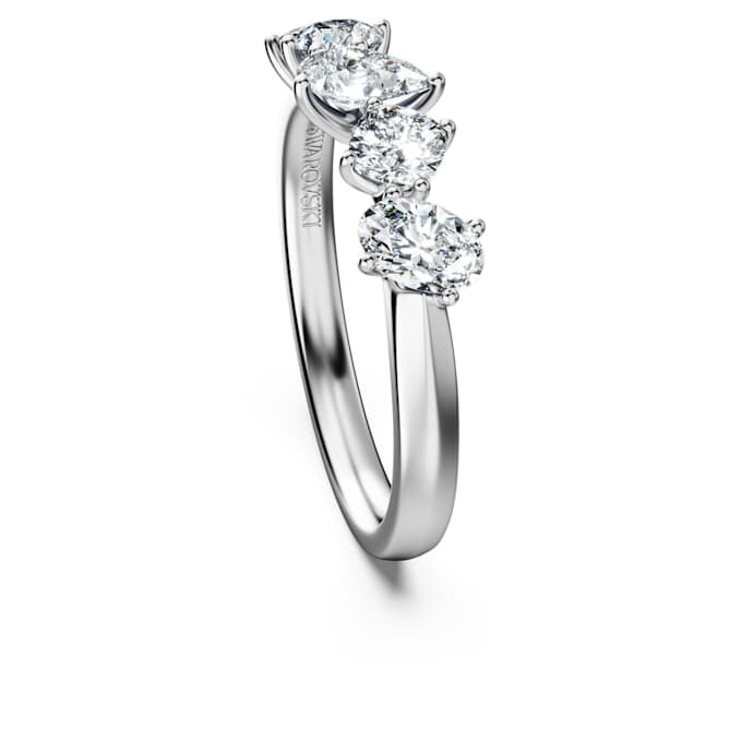 Anello Galaxy con diamanti sintetici da 1 Ct in totale, forme miste, oro bianco 14K Anello Galaxy con diamanti sintetici da 1 Ct in totale, forme miste, oro bianco 14K