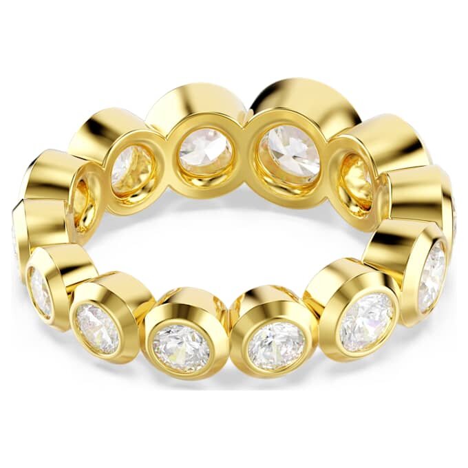 Anello Imber con zirconi a taglio rotondo misto, bianco, placcato oro Anello Imber con zirconi a taglio rotondo misto, bianco, placcato oro
