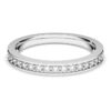 Anello Matrix bianco, placcato in rodio