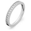 Anello Matrix bianco, placcato in rodio