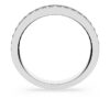 Anello Matrix bianco, placcato in rodio