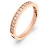 Anello Matrix bianco, placcato oro rosa