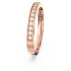 Anello Matrix bianco, placcato oro rosa