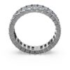 Anello Matrix con taglio baguette, grigio, placcato in rutenio Anello Matrix con taglio baguette, grigio, placcato in rutenio