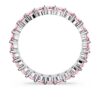 Anello Matrix con taglio rotondo, rosa, placcato in rodio Anello Matrix con taglio rotondo, rosa, placcato in rodio